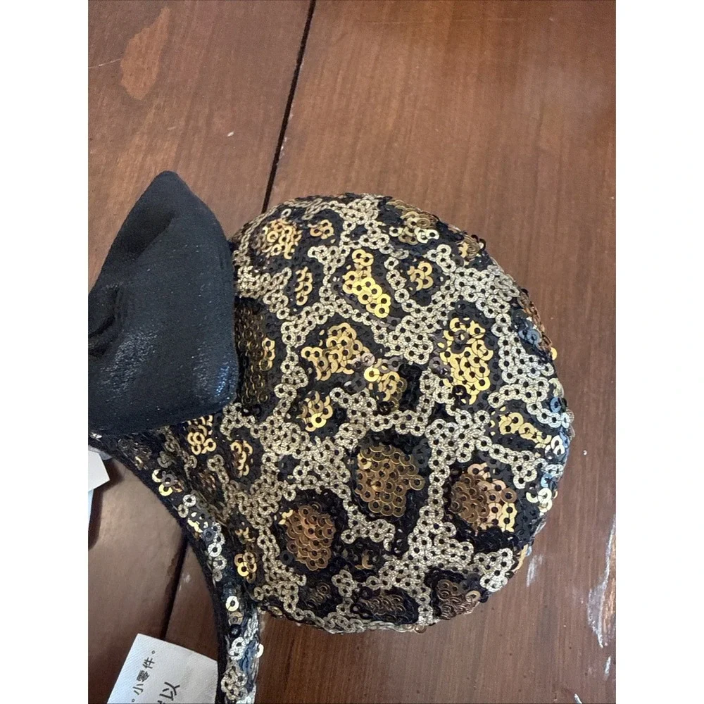 2025 Disney Parks Animal Kingdom Leopard Print Minnie Ears Headband NEW